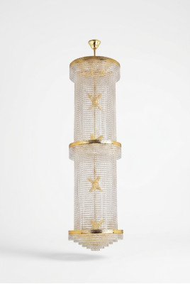 Lampe suspendue, lustre, lampe de plafond, lustres, lampe en cristal 50x200