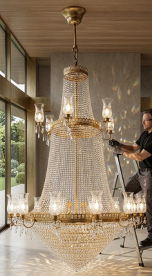 Grand luminaire Lampe Lustre Lampes de luxe xxl Plafonnier 160x285