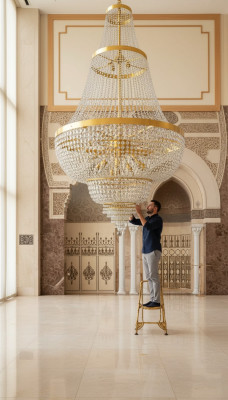 Lustre Suspension Lampe Lustre Lampe en cristal Plafonnier Lampes 100x245