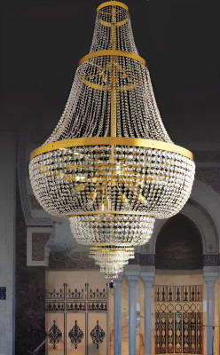 Lustre Suspension Lampe Lustre Lampe en cristal Plafonnier Lampes 100x245