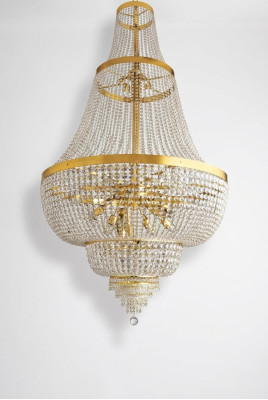 Lustre Suspension Lampe Lustre Lampe en cristal Plafonnier Lampes 100x245