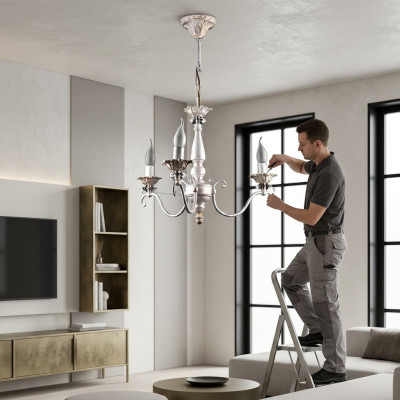 Lustre en cristal moderne Lampe de lustre intérieure Plafonnier