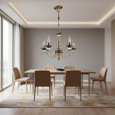 Lustre - Un lustre moderne suspendu luxueux pour le salon