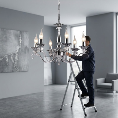 Lustre en cristal Lampe Plafonnier Luminaire Lampes 56x62
