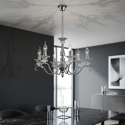 Lustre en cristal Lampe Plafonnier Luminaire Lampes 56x62