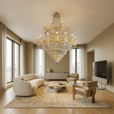 Lampes Luminaire Lustre Lampe en cristal Lampes Plafonnier Lampe 135x230