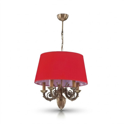 Lustre classique Lampes Luminaires Lamp Or 50x80 Rouge