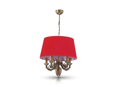 Lustre classique Lampes Luminaires Lamp Or 50x80 Rouge