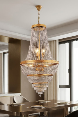 Lampe, suspension, lustre, lampe en cristal, plafonnier, lampes 60x135.