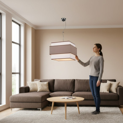 Lampe de plafond luminaire suspension moderne Salon Salle à manger Lustre de luxe Luminaire