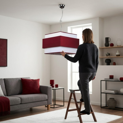 Lustre de plafond moderne Luminaire suspendu Salon Luxueux Plafonnier Lampe