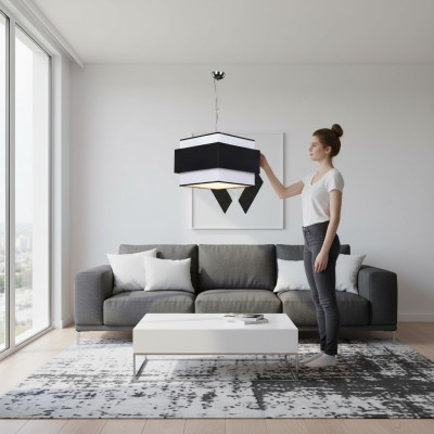 Lustre Plafonnier Chrome Lampe de plafond Lampe Luminaire Luminaires Lampes