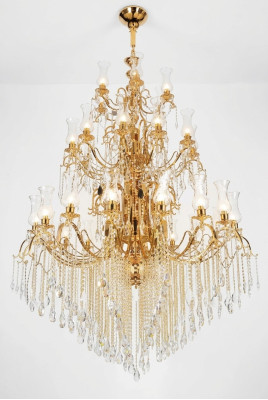 Lustre en cristal Salon Plafonnier Grande Villa Lampes 160x280