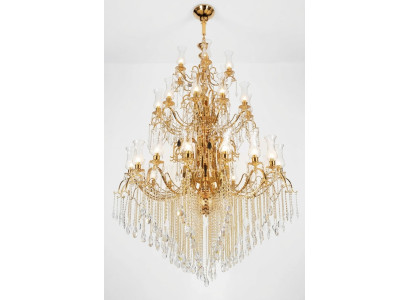 Lustre en cristal Salon Plafonnier Grande Villa Lampes 160x280