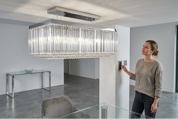Lustre Suspension Lampe Plafonnier Lampes Lustre en cristal 60x120