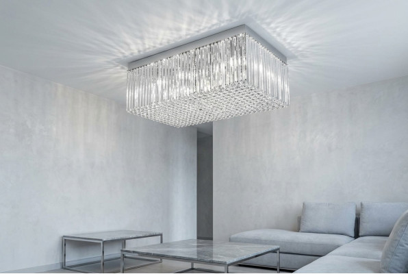 Lustre Suspension Lampe Plafonnier Lampes Lustre en cristal 60x120