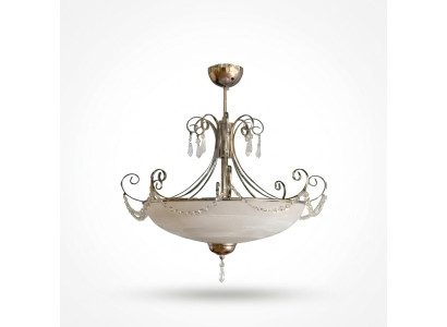 Lustre luminaire Salle de séjour Lustre brillant Chrome neuf