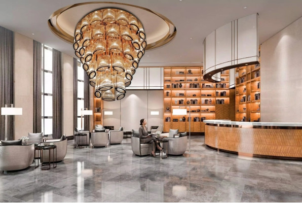 Lampe de plafond moderne en or pour le salon de la maison nouvelle luxueuse pour le style.