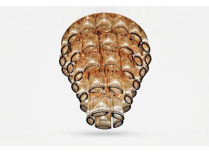 Lampe de plafond moderne en or pour le salon de la maison nouvelle luxueuse pour le style.