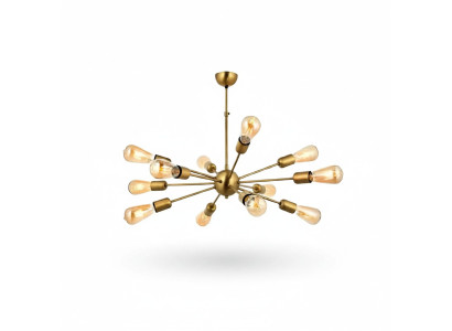 Lustre de plafond chic Salon en matériaux brillants Luminaire Luminaires