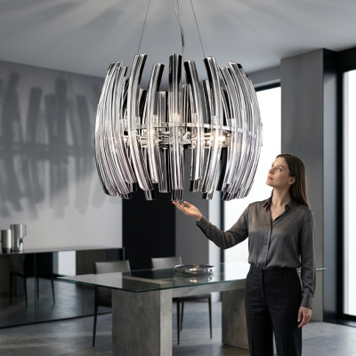 Lustre pour le salon Cristal brillant neuf Zone intérieure