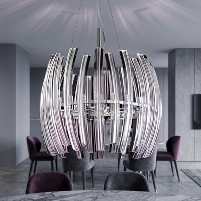 Lustre pour le salon Cristal brillant neuf Zone intérieure