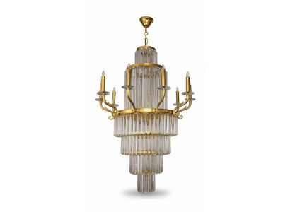 Lustre de luxe moderne pour salon Lustre en cristal