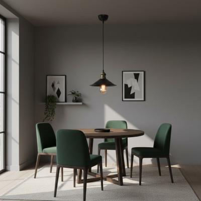 Lustre de plafond Une lampe suspendue moderne Salon Noir luxe neuf
