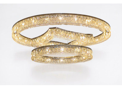 Lustre en acier inoxydable chromé Cristal dans le nouveau luxe du foyer