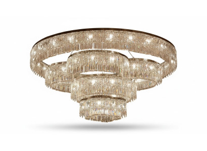 Lustre pour le hall d'entrée en cristal luisant neuf Espace intérieur Luxueux nouveau