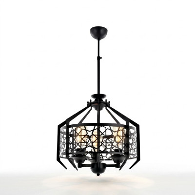 Lustre noir de luxe Lampadaire plafonnier Salon Salle à manger