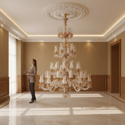 Lustre Luminaire suspendu moderne Lustre dans le salon de luxe moderne