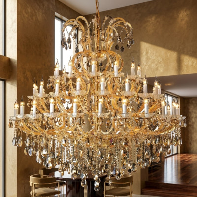Lustre en cristal de luxe de qualité neuf pour le salon