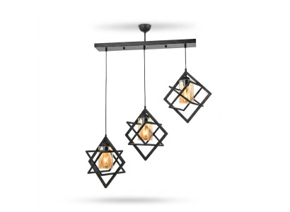Lampe de plafond Lampe suspendue noire luxueuse Salon Espace intérieur Lampe
