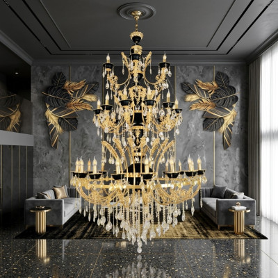 Lustre Luminaire en cristal Suspension Plafonnier Luminaires d'entrée Luminaires suspendus