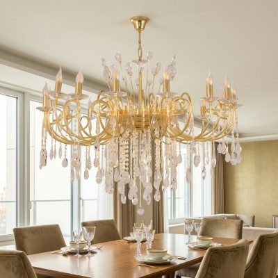 Lustre moderne Lampe suspendue Plafonnier Lampe de lustre de luxe Luminaire