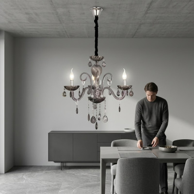 Lustre Grand luxe dans votre salon Luminaire intérieur idéal Lampe