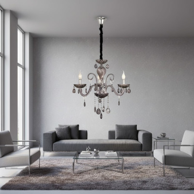 Lustre Grand luxe dans votre salon Luminaire intérieur idéal Lampe
