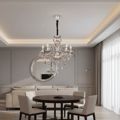 Lustre de luxe moderne suspendu au plafond lumière d'entrée 65x95