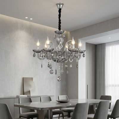 Lustre pour le salon intérieur en cristal étincelant neuf.