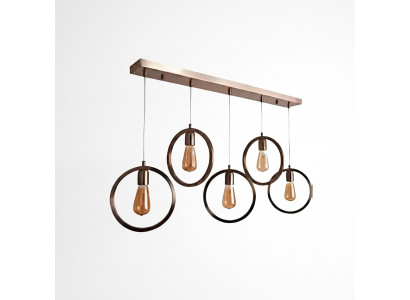 Lustre suspendu noir chic Lampe de plafond 70x90cm Lampe de salon Luminaires