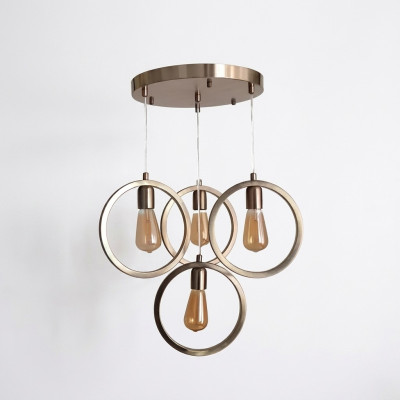 Lustre de plafond moderne luminaire suspension salon luxe chrome mat 35x70