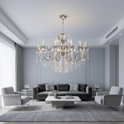 Lumière suspendue Lustre Lampe Lampe en cristal Plafonnier Lampes 113x140