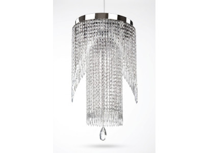 Le lustre en acier inoxydable chromé est parfait pour l'éclairage de votre lampe de salon.