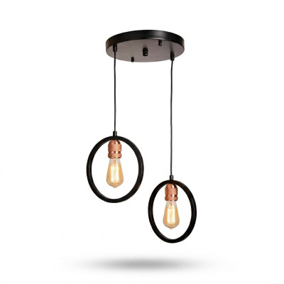 Lustre de plafond pour salon ou invités de luxe, élégant luminaire noir.