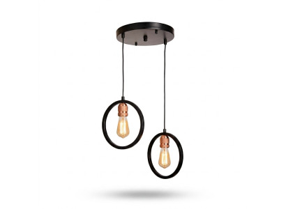 Lustre de plafond pour salon ou invités de luxe, élégant luminaire noir.