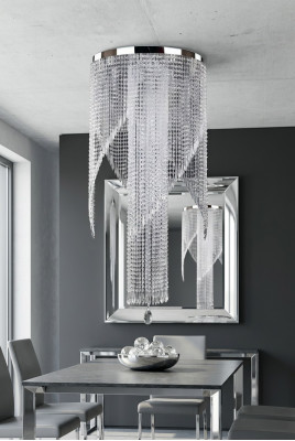 Lampe luminaire suspendue Lustre lampe en cristal Plafonnier Lampes 60x140