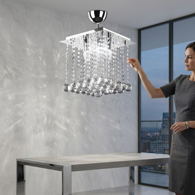 Lustre Lampe Lampes 30x30 Luminaire Mobilier Design Lampe de plafond