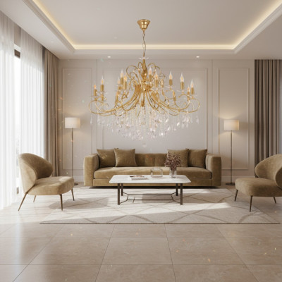 Lampe suspension lustre en cristal Lampe de plafond Lampes 105x115