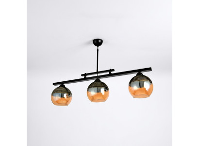 Plafonnier noir Luminaire Salon de luxe Lampe suspendue 20x65